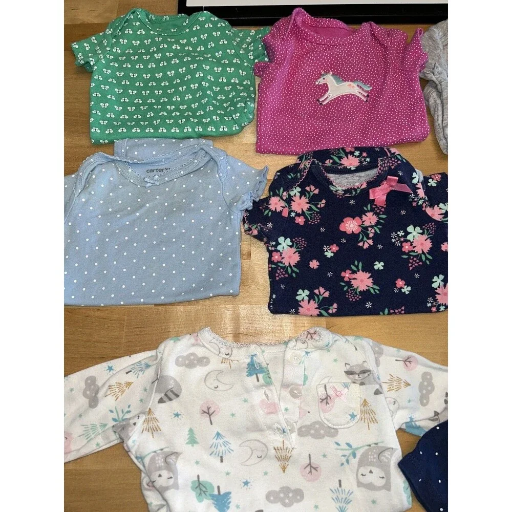 Baby Girl Bodysuit Bundle Size 3 Months